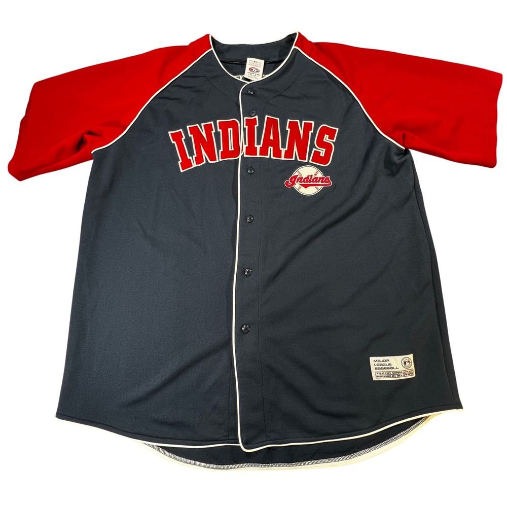 Vintage Cleveland Indians Travis Hafner #48 Jersey Size Large True Fan Sz 2XL